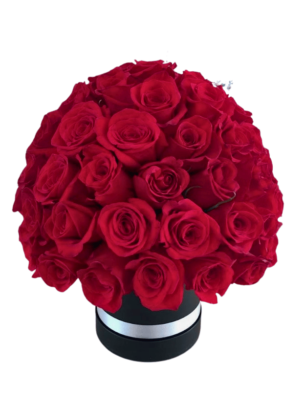 POEMA DE AMOR, arreglo floral con rosas rojas