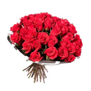 50 RED LOVE ROSES, LUXURY BOUQUET ROSAS ROJAS